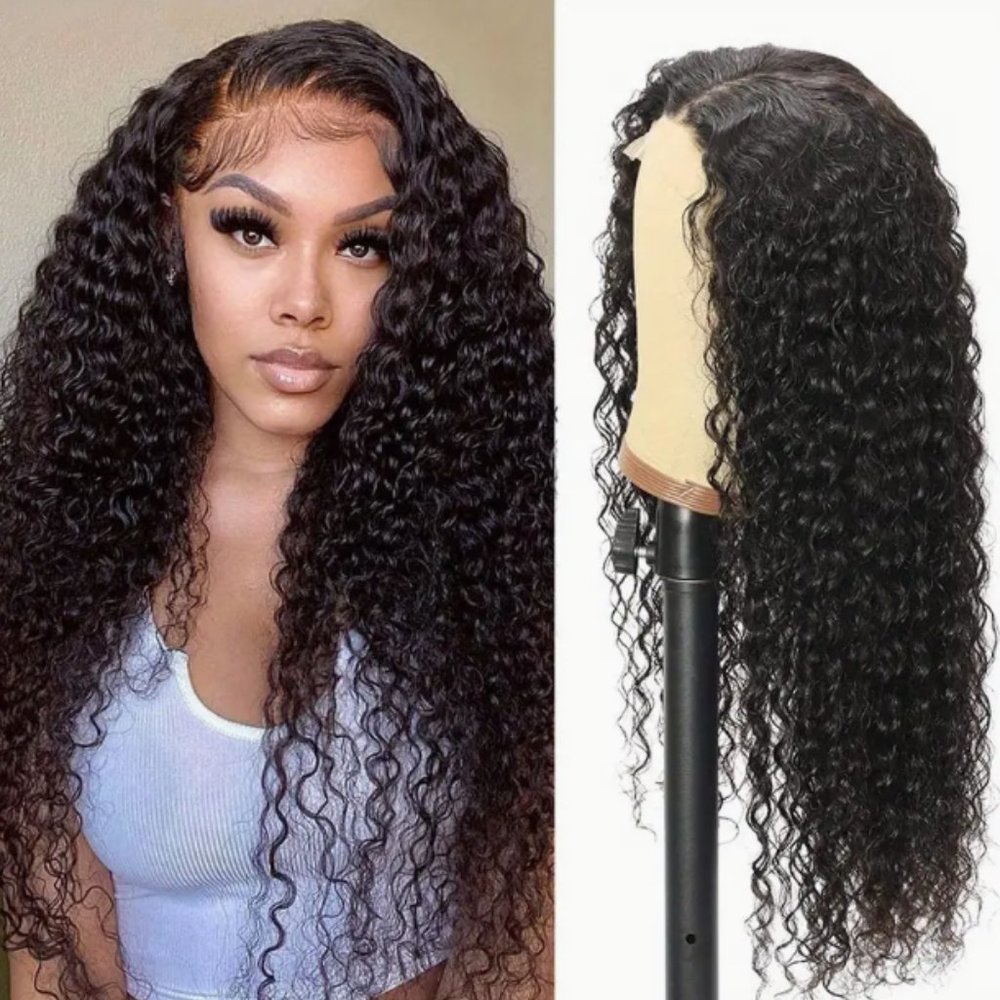 Lace Front Wigs Human Hair Deep Wave 4x4 Lace Closure Curly Human Hair Wigs